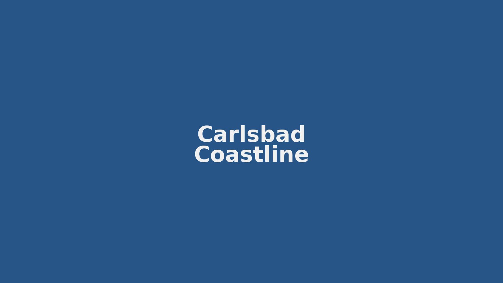 Carlsbad coastline and neighborhoods