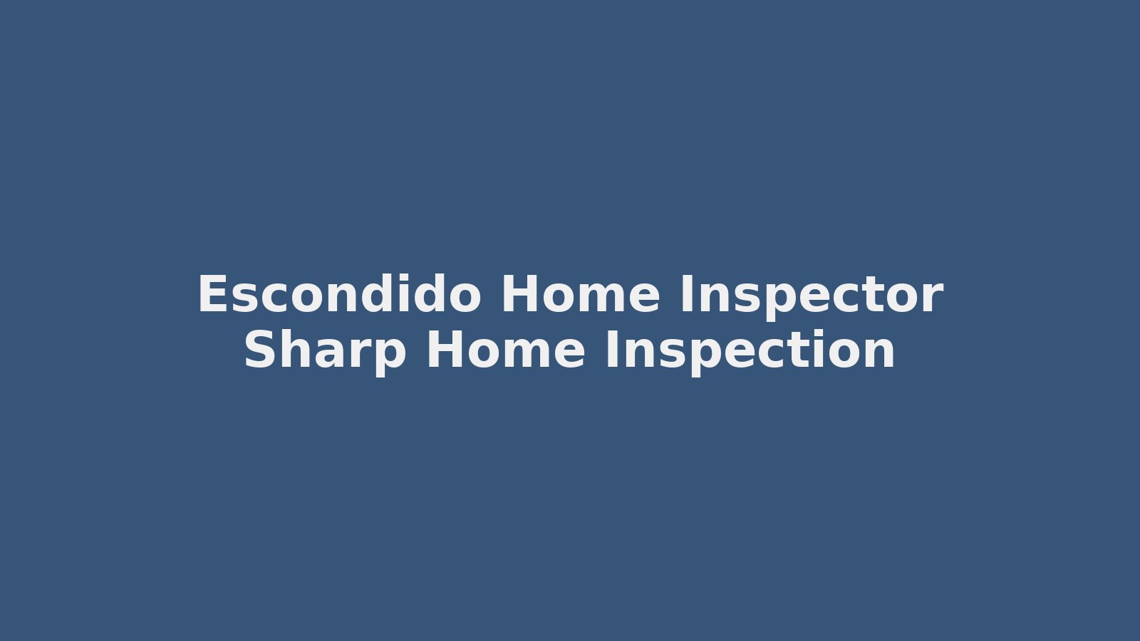 Escondido home inspector reviewing roof