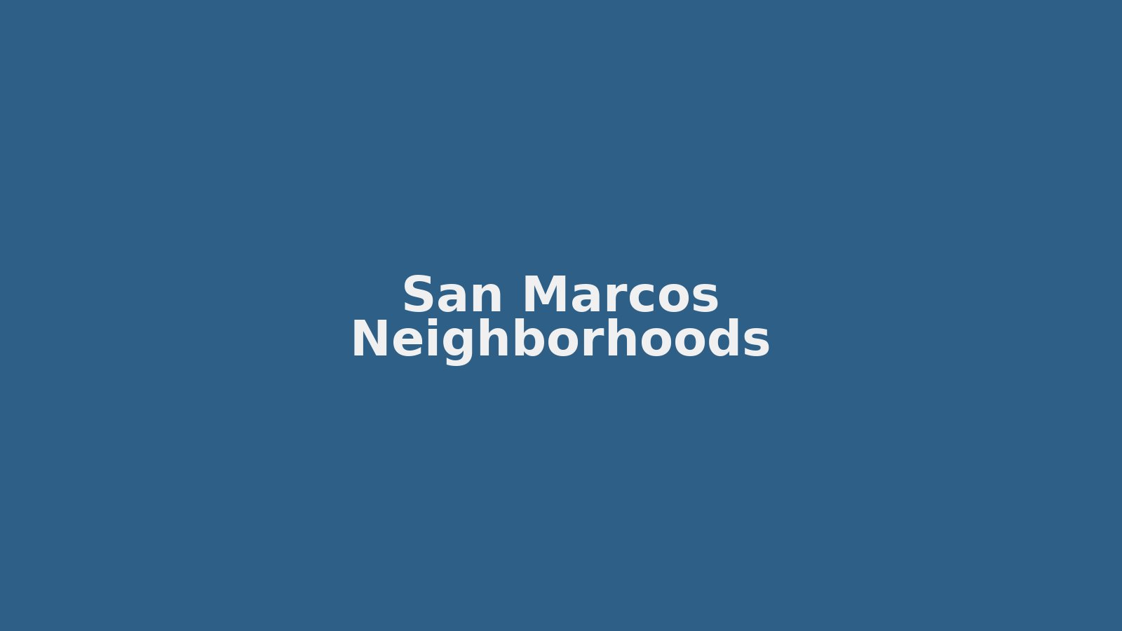 San Marcos hills
